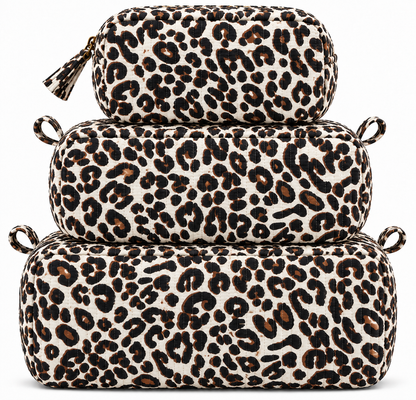 Savannah Leopard Quilted Bag Print