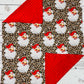 Baby Santa Cheetah Christmas Blanket
