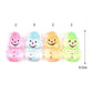 12PCS - Glitter Snowman Squeeze Squishy Stress Relief Toy