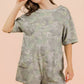 Camo Print Knit Casual Romper