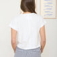WASHED SHORT SLEEVE BOXY KNIT TOP