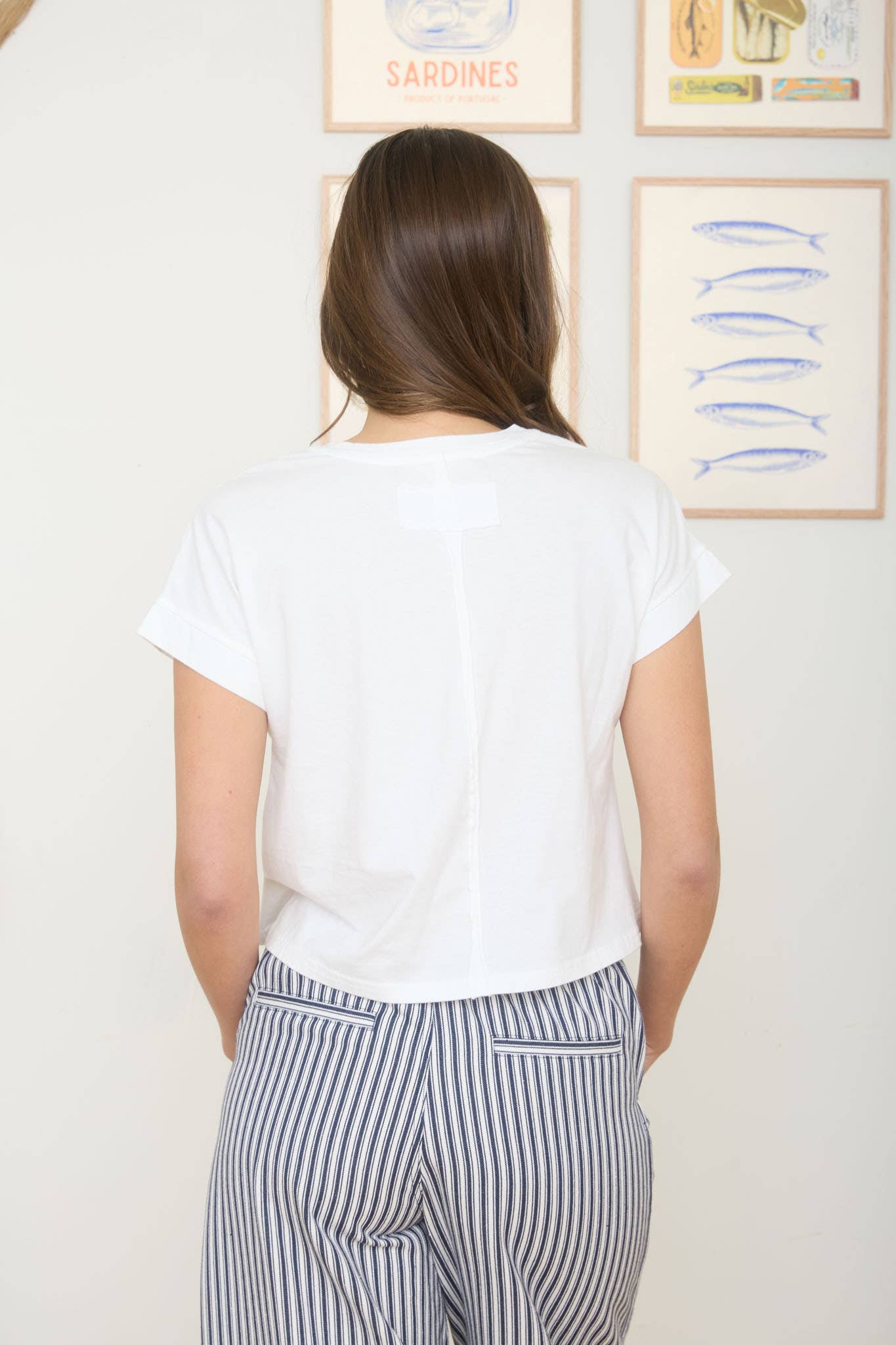 WASHED SHORT SLEEVE BOXY KNIT TOP