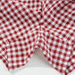 Blue Gingham Printed High Waist Shorts